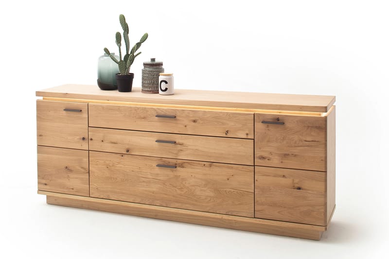 SHENINGTON Sidobord 210 cm Ek - Möbler - Vardagsrum - Soffbord & vardagsrumsbord - Sidobord & lampbord