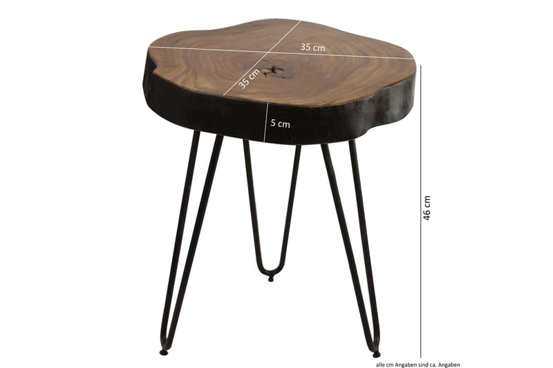 Sibbie Sidobord 35 cm - Trä/natur - Möbler - Vardagsrum - Soffbord & vardagsrumsbord - Sidobord & lampbord