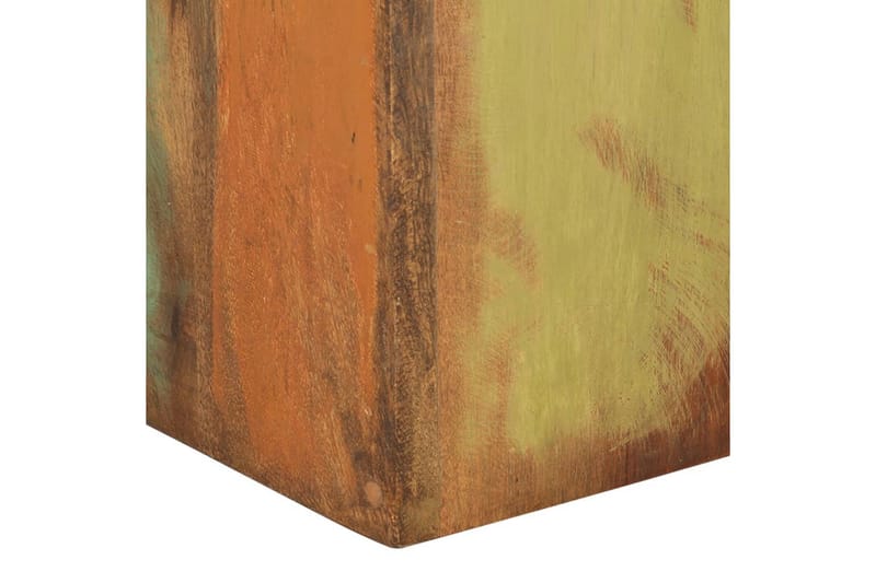 Sidobord 2 st massivt återvunnet trä - Flerfärgad - Brickbord - Bord - Sidobord & lampbord