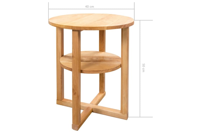Sidobord 40x50 cm massiv ek - Brun - M�öbler - Vardagsrum - Soffbord & vardagsrumsbord - Sidobord & lampbord