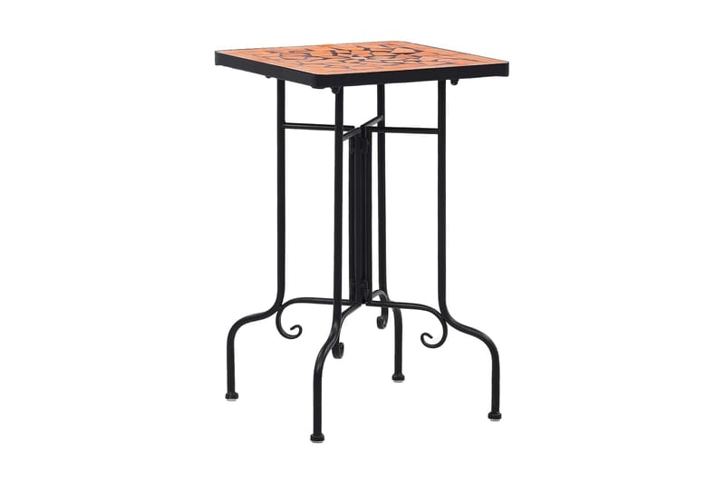 Sidobord i mosaik terrakotta keramik - Brun - Utemöbler - Trädgårdsbord & Utebord - Cafebord