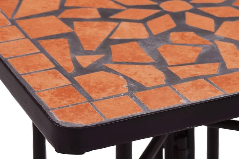Sidobord i mosaik terrakotta keramik - Brun - Utemöbler - Trädgårdsbord & Utebord - Cafebord