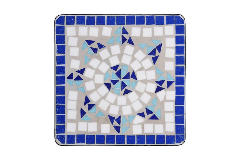 Sidobord mosaik blå och vit keramik - Blå - Brickbord - Bord - Sidobord & lampbord