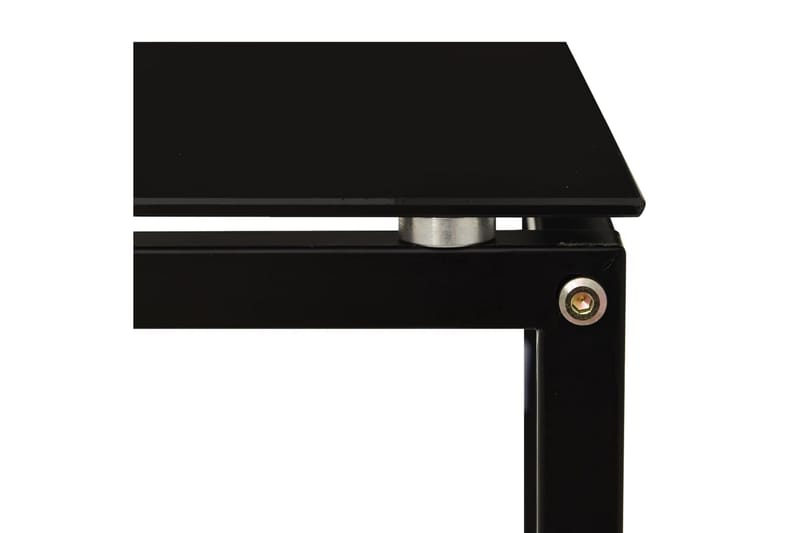 Sidobord svart 40x40x60 cm härdat glas - Svart - Möbler - Vardagsrum - Soffbord & vardagsrumsbord - Sidobord & lampbord