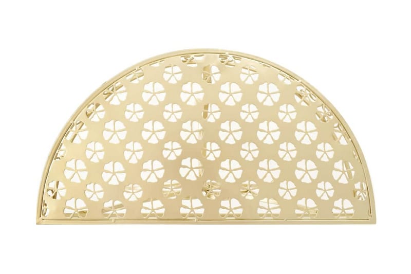 Sidobord vintage stil halvrunt metall 72x36x74 cm guld - Guld - Möbler - Vardagsrum - Soffbord & vardagsrumsbord - Sidobord & lampbord