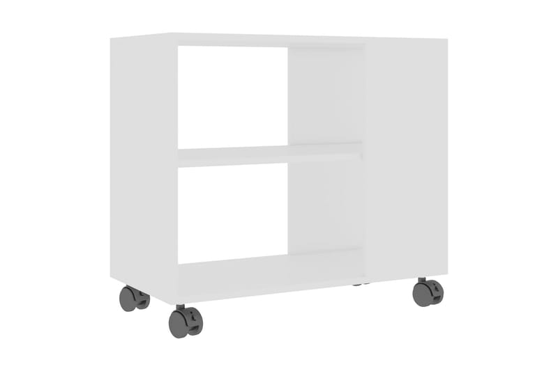 Sidobord vit 70x35x55 cm spånskiva - Vit - Brickbord - Bord - Sidobord & lampbord