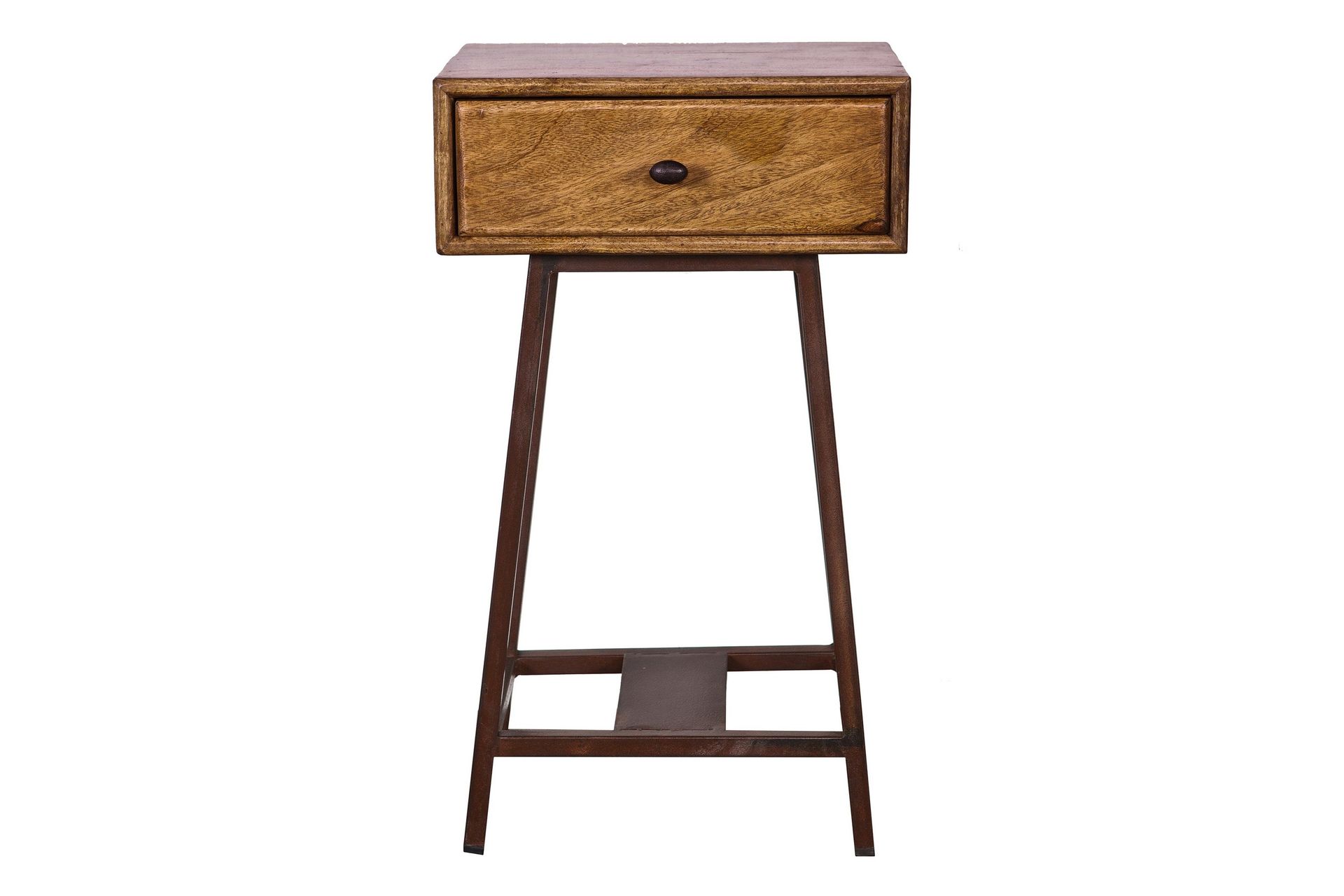 skybox sidobord 45 cm - natur/metall