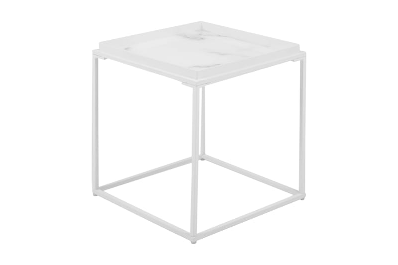 SOURIN Sidobord 42 Vit - Möbler - Vardagsrum - Soffbord & vardagsrumsbord - Sidobord & lampbord