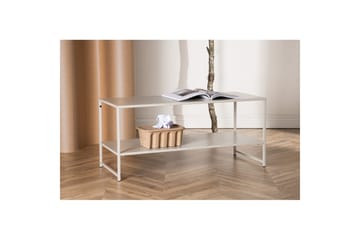 Sidobord Staal - Beige, 102x43x45 - Möbler - Vardagsrum - Soffbord & vardagsrumsbord - Brickbord