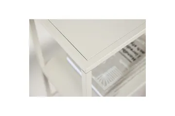 Sidobord Staal - Beige, 26x80x80 - Möbler - Vardagsrum - Soffbord & vardagsrumsbord - Sidobord & lampbord