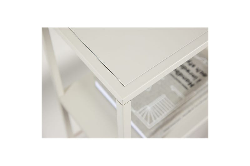 Sidobord Staal - Beige, 26x80x80 - Möbler - Vardagsrum - Soffbord & vardagsrumsbord - Sidobord & lampbord