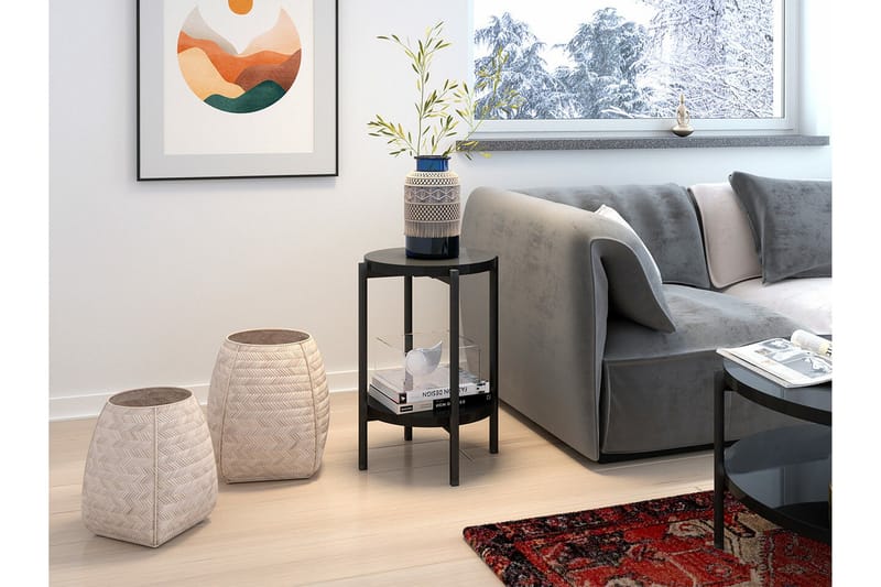 Staffin Sidobord Black - Möbler - Vardagsrum - Soffbord & vardagsrumsbord - Sidobord & lampbord