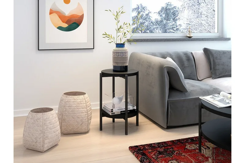 Staffin Sidobord Black - Möbler - Vardagsrum - Soffbord & vardagsrumsbord - Sidobord & lampbord