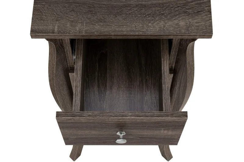 Talkon Sidobord 38 cm - Mörkbrun - Möbler - Vardagsrum - Soffbord & vardagsrumsbord - Sidobord & lampbord