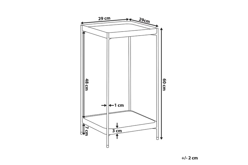 TERRILYNN Sidobord Guld - Brickbord - Bord - Sidobord & lampbord