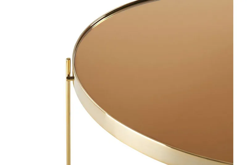 Thore Sidobord - Guld - Möbler - Vardagsrum - Soffbord & vardagsrumsbord - Sidobord & lampbord