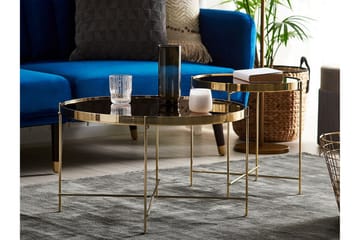 Thore Sidobord - Guld - Möbler - Vardagsrum - Soffbord & vardagsrumsbord - Sidobord & lampbord