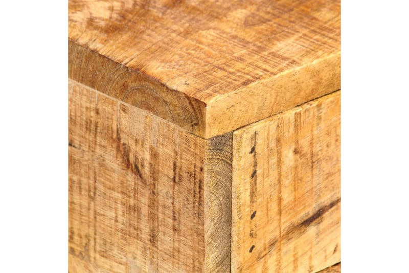 U-format sidobord 45x30x61 cm massivt mangoträ - Brun - Brickbord - Bord - Sidobord & lampbord