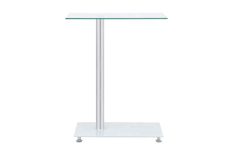 U-format sidobord genomskinligt 45x30x58 cm härdat glas - Transparent - Bord - Sidobord & lampbord - Brickbord