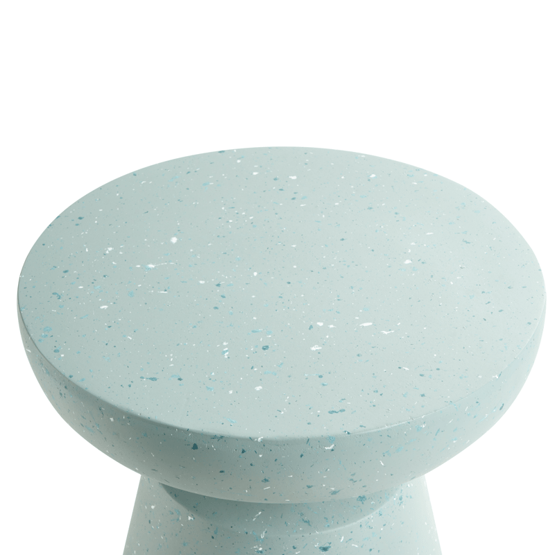 Sidobord utomhus Mincio 45 cm Terrazzoeffekt - Grön - Utemöbler - Trädgårdsbord & Utebord - Sidobord utomhus