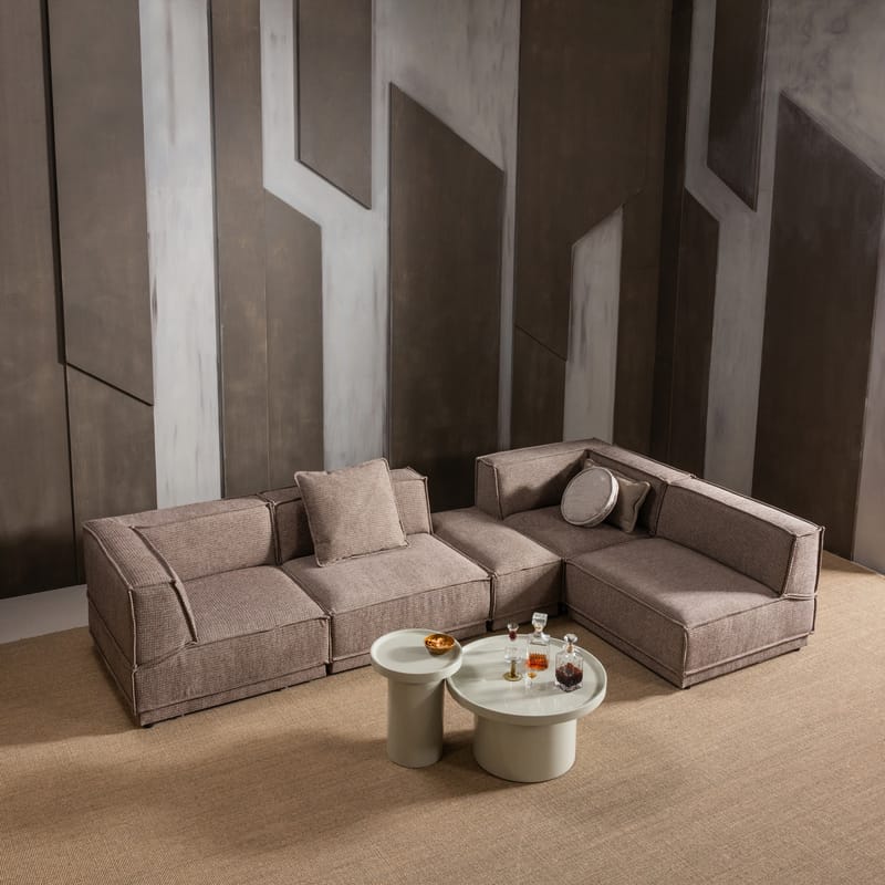 Sidobord Veluna 40 cm Rund - Sand - Möbler - Vardagsrum - Soffbord & vardagsrumsbord - Brickbord