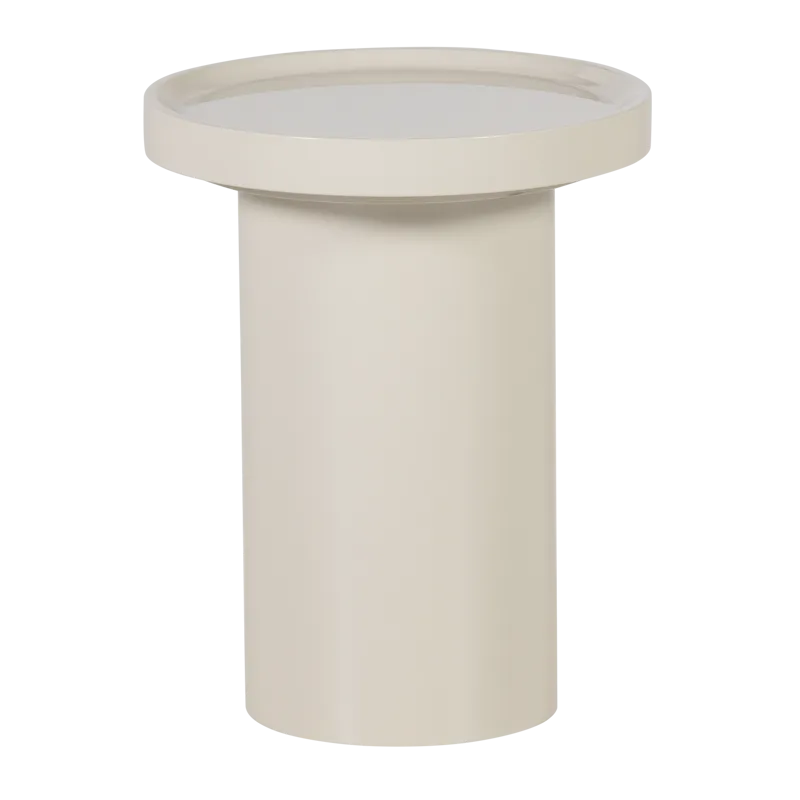 Sidobord Veluna 40 cm Rund, Sand