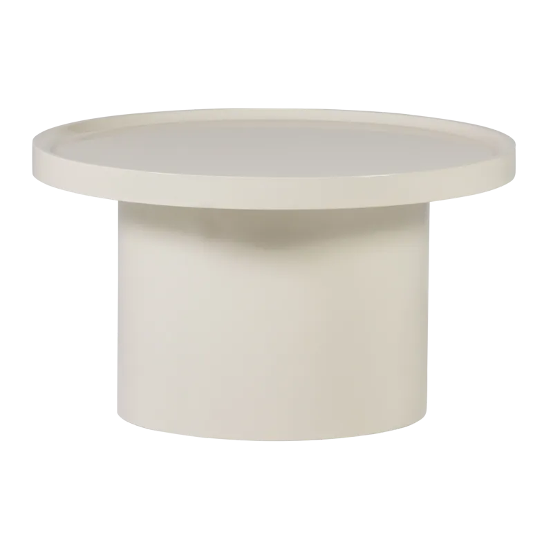 Sidobord Veluna 70 cm Rund, Sand