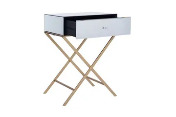 Vivy Sidobord 50 cm - Silver - Möbler - Vardagsrum - Soffbord & vardagsrumsbord - Sidobord & lampbord