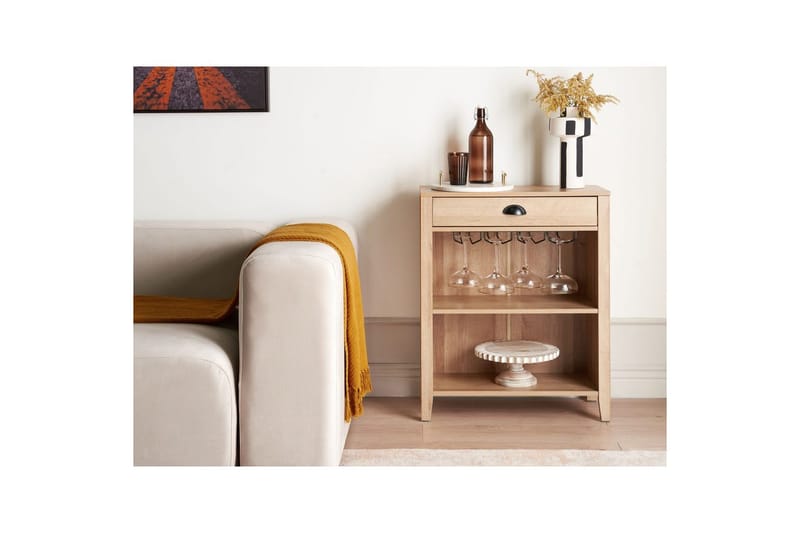 Sidobord Walkerston Ljus trä - Ljus trä - Möbler - Vardagsrum - Soffbord & vardagsrumsbord - Brickbord