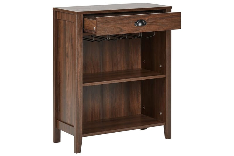 Sidobord Walkerston Mörkt trä - Mörkt trä - Möbler - Vardagsrum - Soffbord & vardagsrumsbord - Brickbord