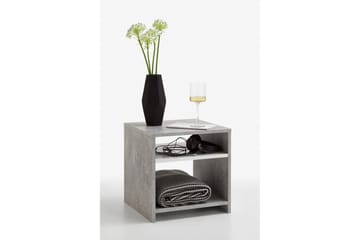 Weihert Sidobord 39 cm - Vit/Grå - Möbler - Vardagsrum - Soffbord & vardagsrumsbord - Sidobord & lampbord