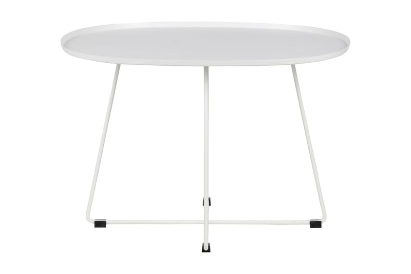 WESCOTT Sidobord XL 70 Oval Vit - Möbler - Vardagsrum - Soffbord & vardagsrumsbord - Sidobord & lampbord