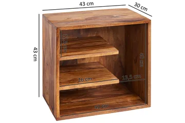Wetzel Sidobord 43 cm - Trä/natur - Möbler - Vardagsrum - Soffbord & vardagsrumsbord - Sidobord & lampbord