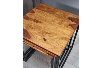 Wilhem Sidobord 40 cm Fyrkantig - Natur - Möbler - Vardagsrum - Soffbord & vardagsrumsbord - Sidobord & lampbord