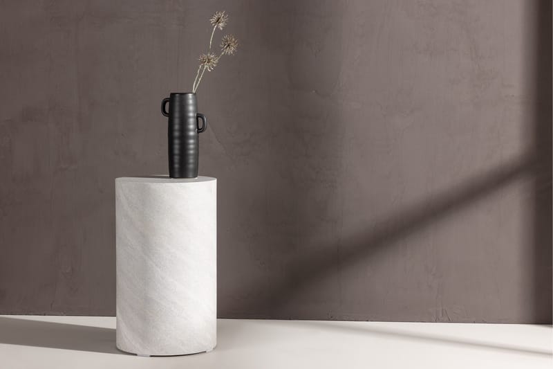 York Travertin Sidobord 50 cm - Grå - Möbler - Vardagsrum - Soffbord & vardagsrumsbord - Sidobord & lampbord - Piedestal & pelarbord