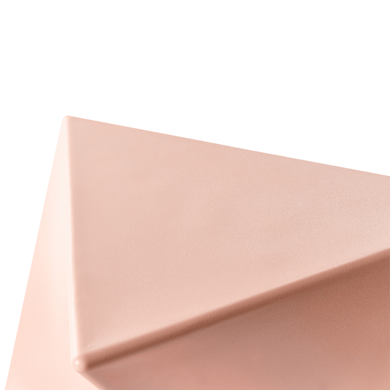 Sidobord Pecos 40x40 cm - Pastellrosa - Möbler - Vardagsrum - Soffbord & vardagsrumsbord - Brickbord