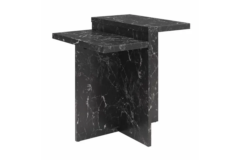 Sidobord/Avslutningsbord Brielle Svart marmor, Svart marmor