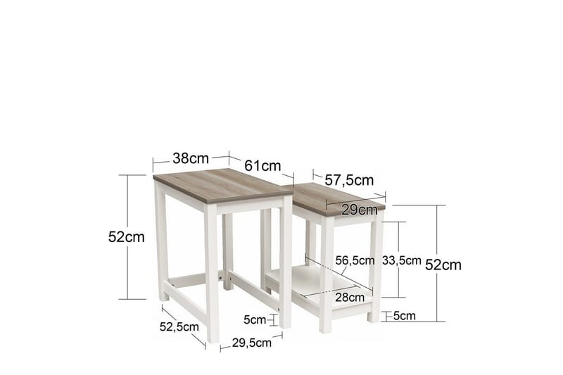 Sidobord/Avslutningsbord Chapel Hill - Möbler - Vardagsrum - Soffbord & vardagsrumsbord - Brickbord