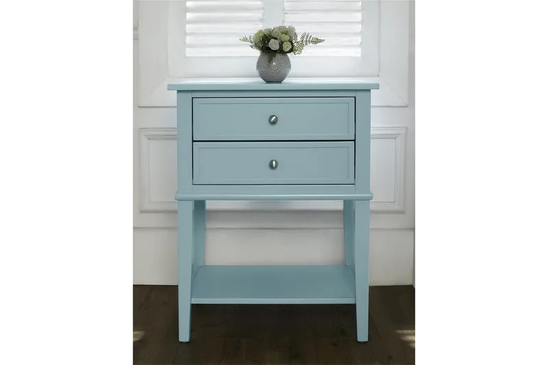 Sidobord/Avslutningsbord Franklin Blå - Blå - Möbler - Vardagsrum - Soffbord & vardagsrumsbord - Brickbord