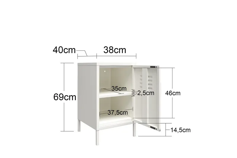Sidobord/Avslutningsbord Mission District Blekt Grön - Blekt Grön - Möbler - Vardagsrum - Soffbord & vardagsrumsbord - Brickbord