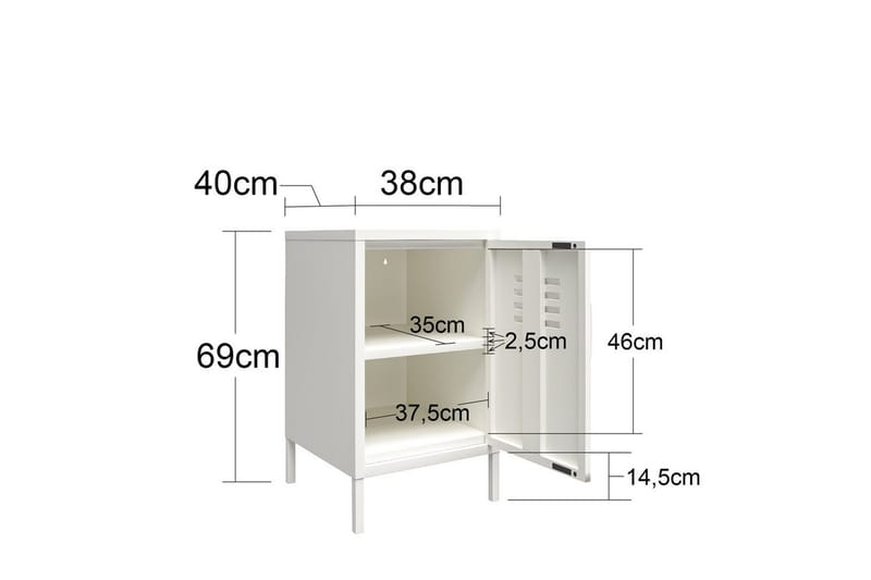 Sidobord/Avslutningsbord Mission District Rosa - Rosa - Möbler - Vardagsrum - Soffbord & vardagsrumsbord - Brickbord