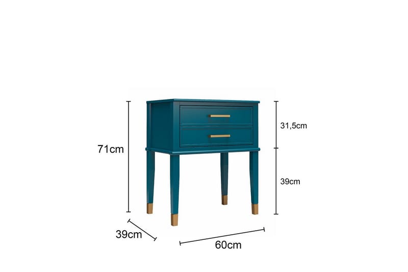 Sidobord/Avslutningsbord Westerleigh Duvgrå - Duvgrå - Möbler - Vardagsrum - Soffbord & vardagsrumsbord - Brickbord