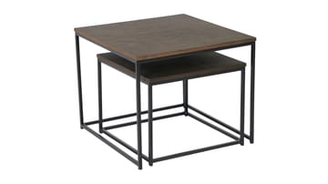 Sidobordset Kapelvej Fyrkant Omonterad - Brun - Möbler - Vardagsrum - Soffbord & vardagsrumsbord - Satsbord