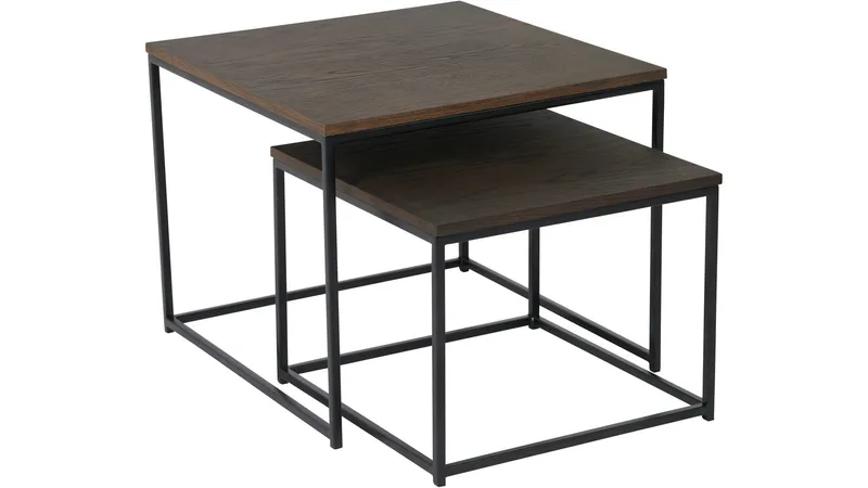 Sidobordset Kapelvej Fyrkant Omonterad - Brun - Möbler - Vardagsrum - Soffbord & vardagsrumsbord - Satsbord
