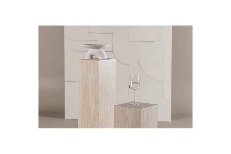 Sidobordset VIND Ramsvik 2st Rektangulära 95 cm/65 cm - Beige - Möbler - Vardagsrum - Soffbord & vardagsrumsbord - Satsbord