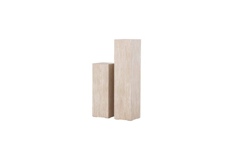 Sidobordset VIND Ramsvik 2st Rektangulära 95 cm/65 cm - Beige - Möbler - Vardagsrum - Soffbord & vardagsrumsbord - Satsbord