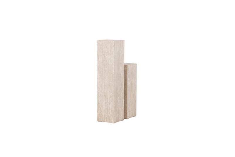 Sidobordset VIND Ramsvik 2st Rektangulära 95 cm/65 cm - Beige - Möbler - Vardagsrum - Soffbord & vardagsrumsbord - Satsbord
