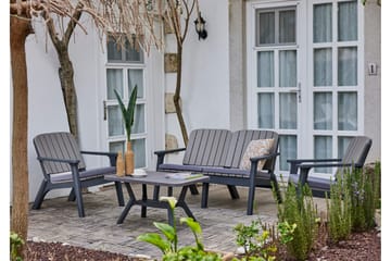 Silva Soffbord 90 cm - Antracit - Utemöbler - Trädgårdsbord & Utebord - Soffbord utomhus & loungebord