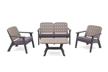 Silva Soffbord 90 cm - Antracit - Utemöbler - Trädgårdsbord & Utebord - Soffbord utomhus & loungebord