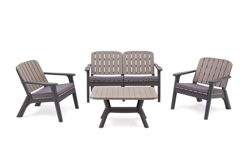 Silva Soffbord 90 cm - Antracit - Utemöbler - Trädgårdsbord & Utebord - Soffbord utomhus & loungebord